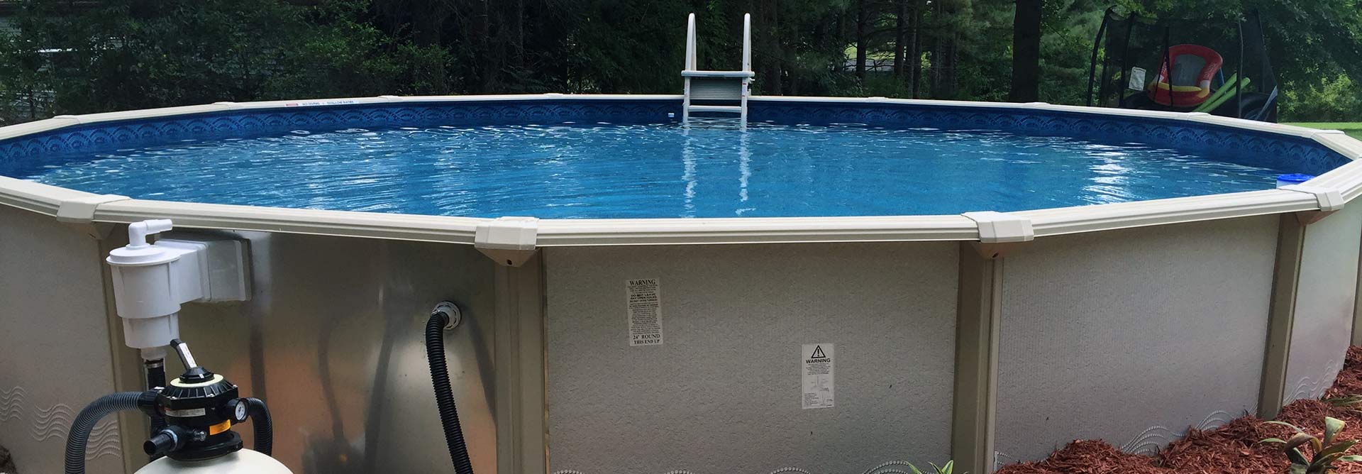 Unique Stainless Steel Above Ground Swimming Pools with Simple Decor