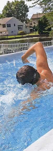 TrueSwim Swim Spa athlete