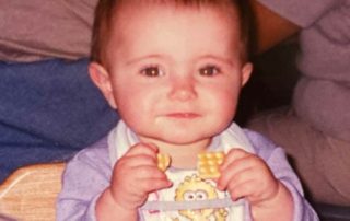 Rachel as a baby