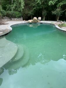 Cloudy pool caused by improper filtration
