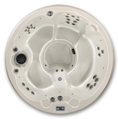 5 person round hot tub