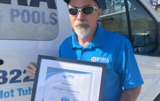 Mike Wilson Holding His CHTT Certification